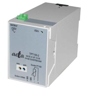 Transmetteur de Température TT 2420-220V Coffret / PT100 2 Fils Actifs